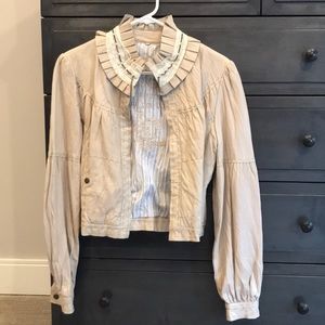 Johnny Was 3J Embellished Leather Jacket